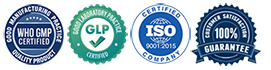 WHO GMP Certified | GLP Compliance | ISO 9001 2015 Certified